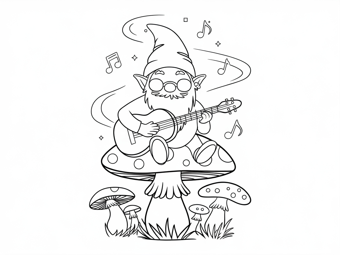 Jam Along with This Groovy Gnome Scene