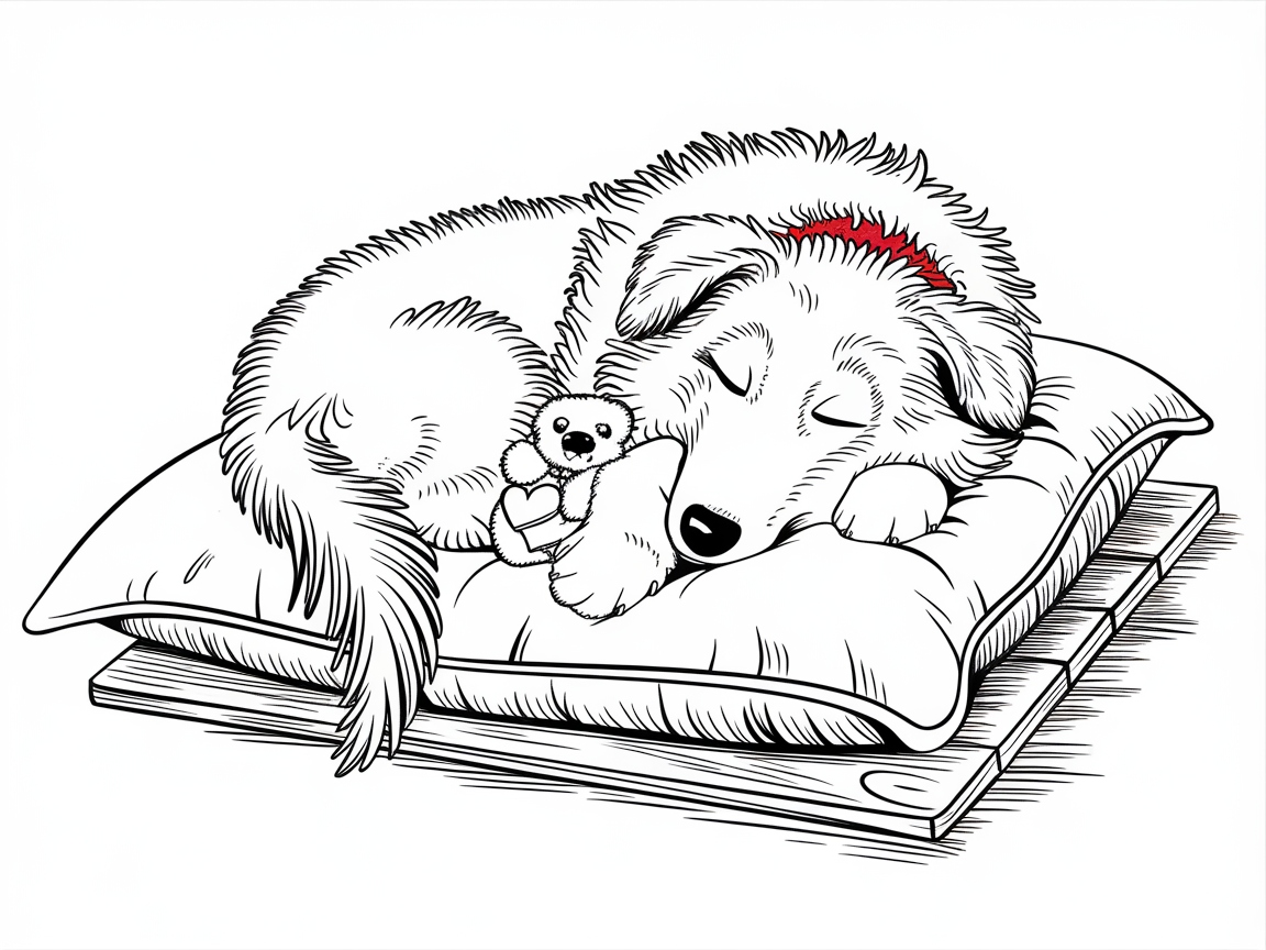 Cozy Up with This Snoozing Collie Scene