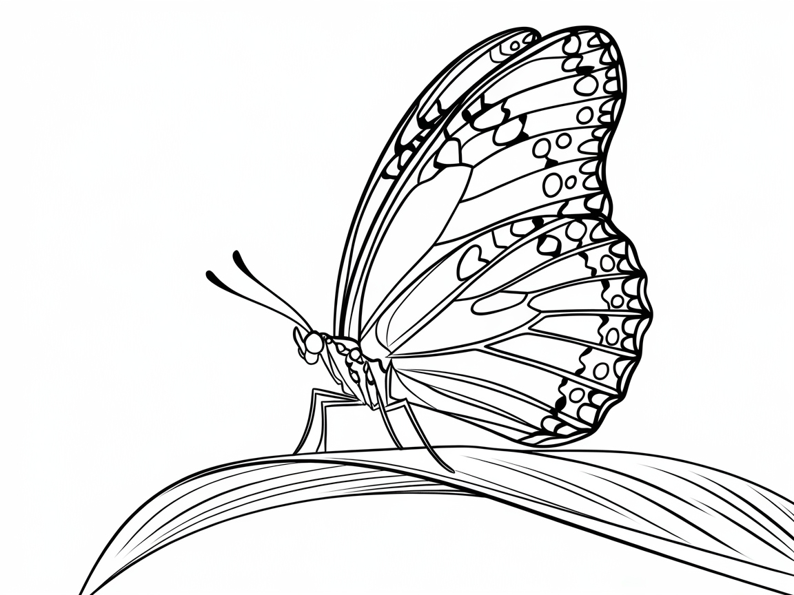 Flutter into Creativity with This Butterfly Leaf Scene