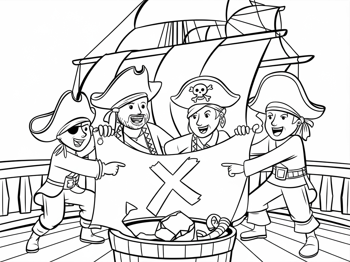 Set Sail with These Treasure-Map Pirates