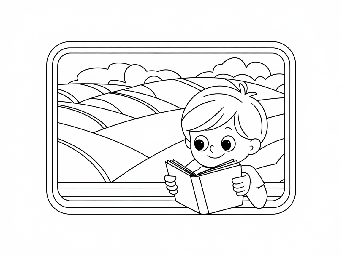 Travel the Countryside with This Window View Reading Adventure