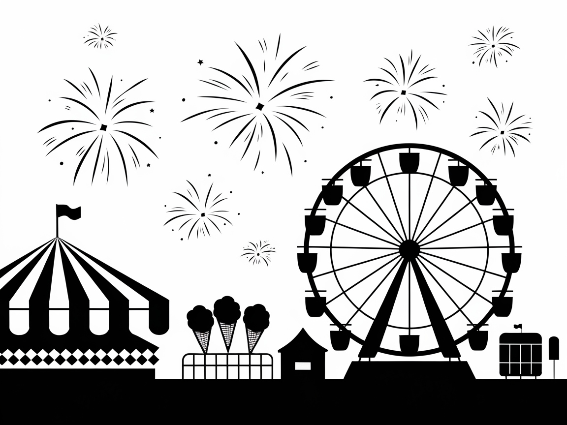 Enjoy a Night at the Fair with Fireworks