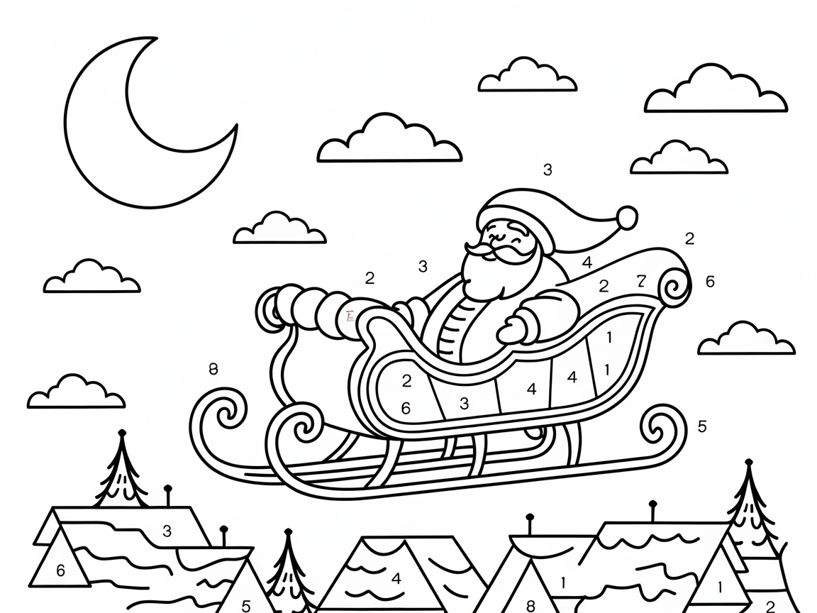Glide Over Rooftops with Santa