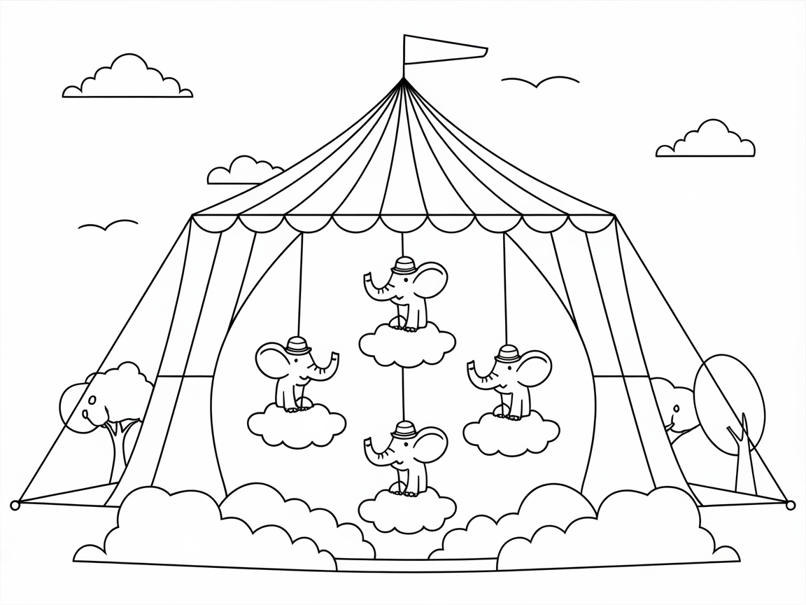 Twirl into Fun with This Circus Elephant Carousel