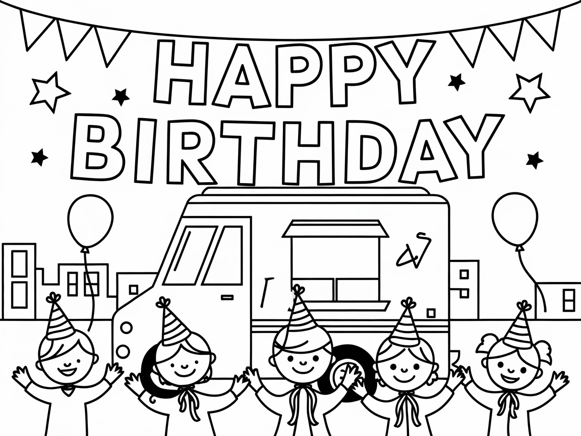 Celebrate with This Birthday Ice Cream Truck Extravaganza