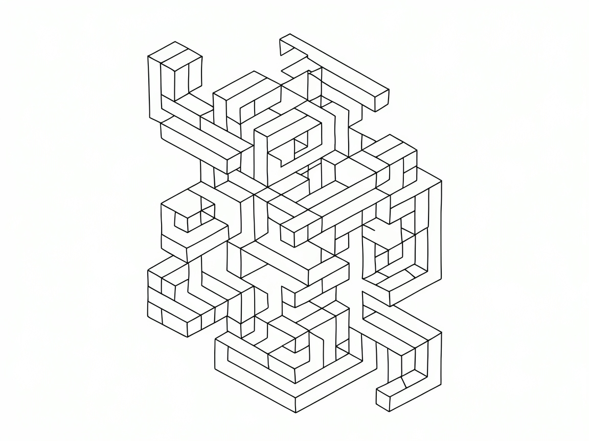 Tackle This Geometric Cube Maze