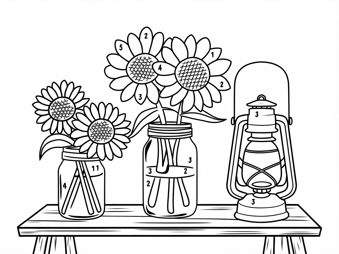 Embrace Rustic Charm with This Sunflower Mason Jar Scene
