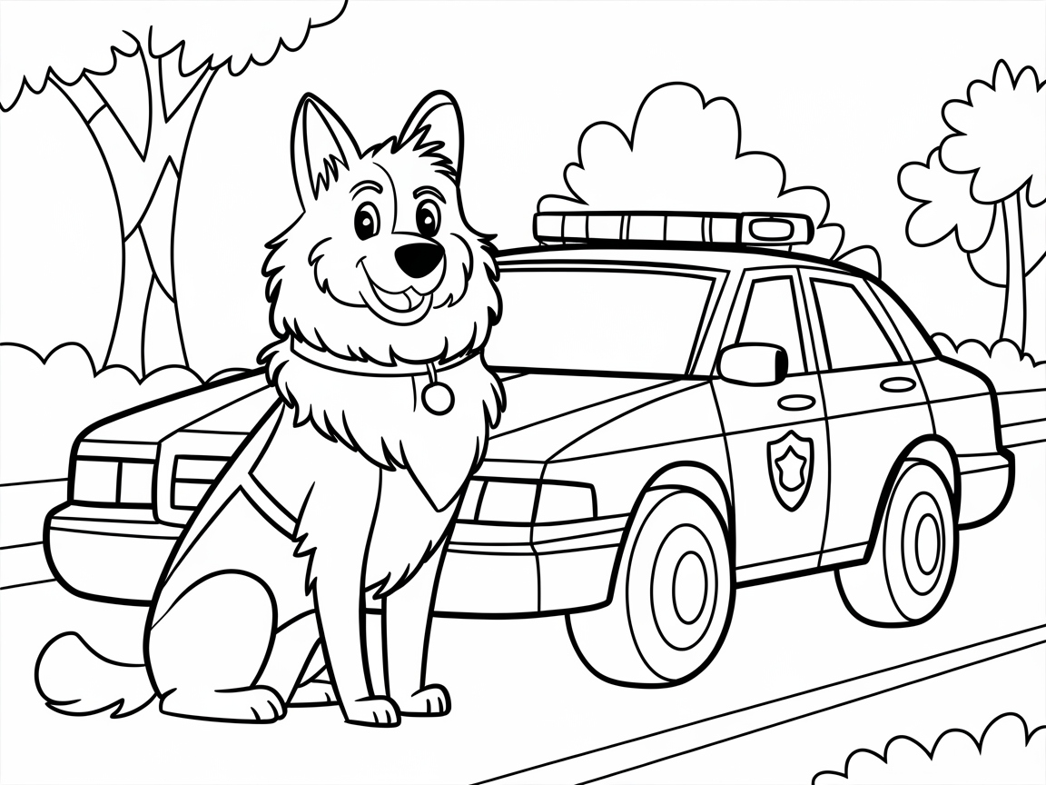 Join the Fun with This Police Collie on Patrol