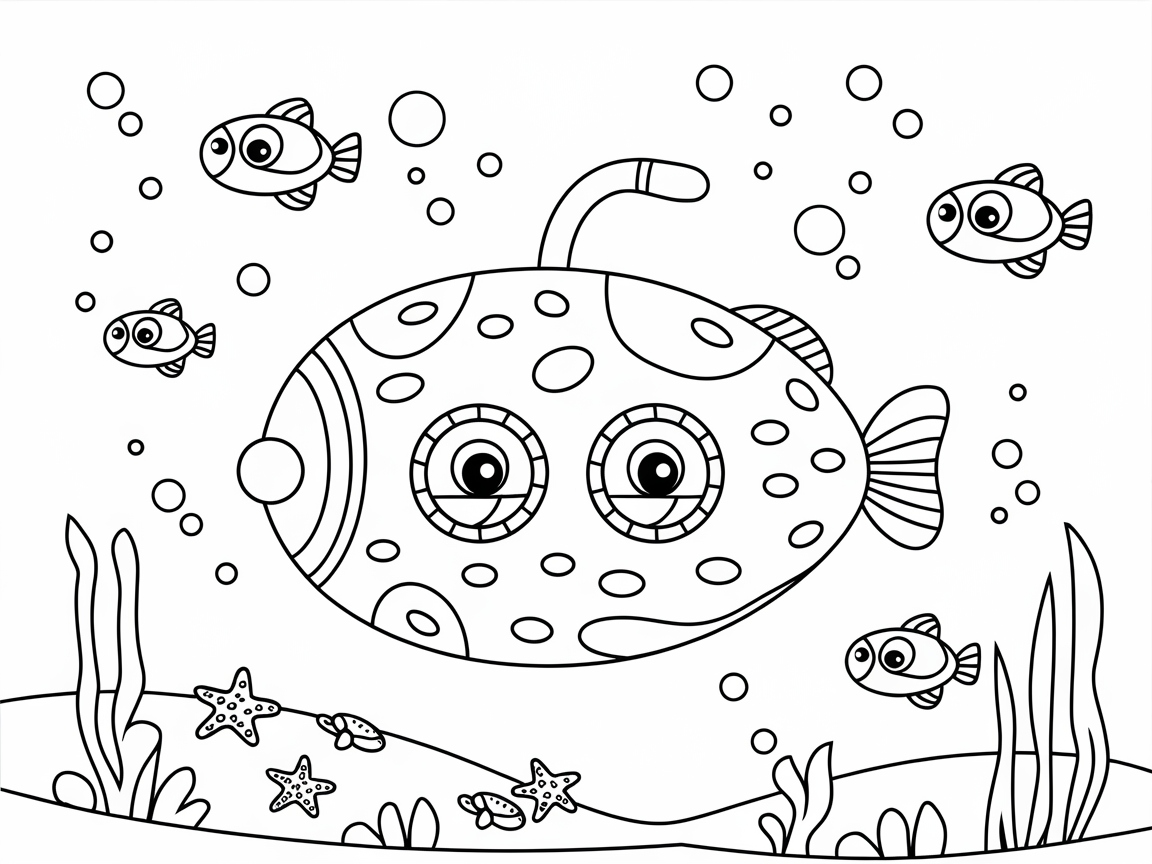 Explore the Whimsical Underwater Scene