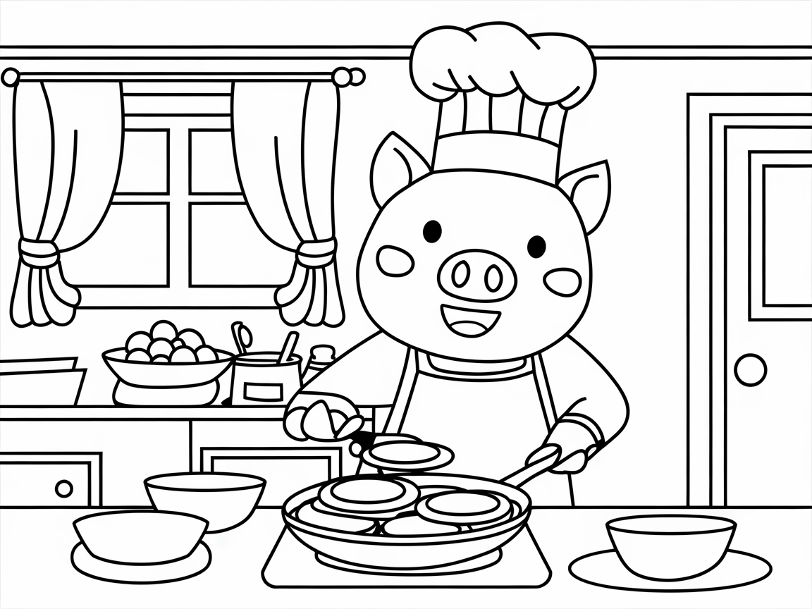 Whip Up Fun with Chef Piglet in the Kitchen