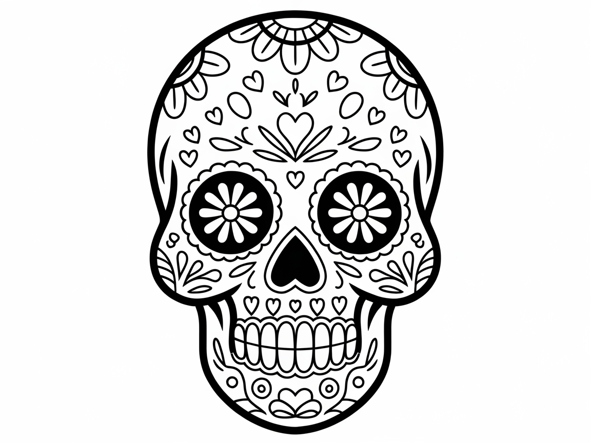 Create Vibrant Colors on This Sugar Skull