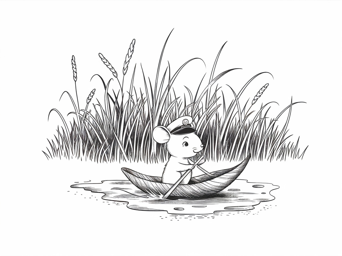 Sail Away with This Whimsical Mouse Adventure Page