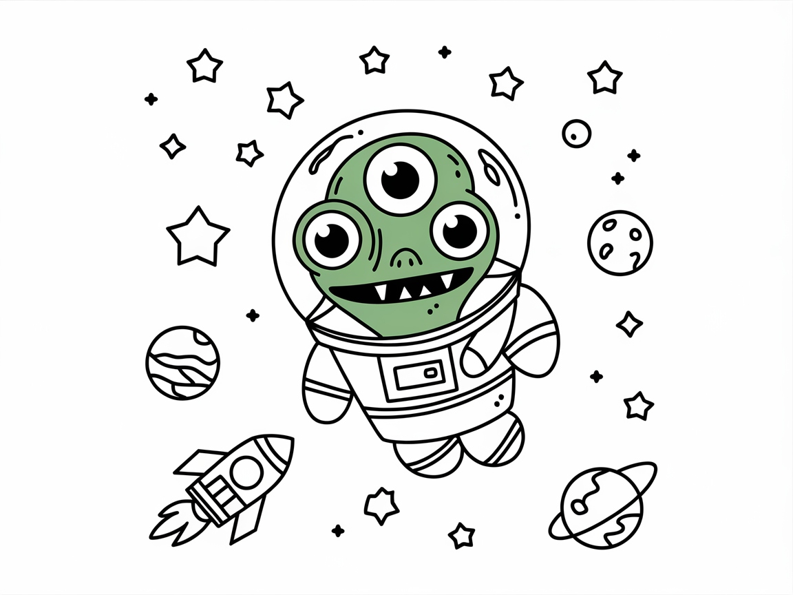Blast Off with This Alien Astronaut