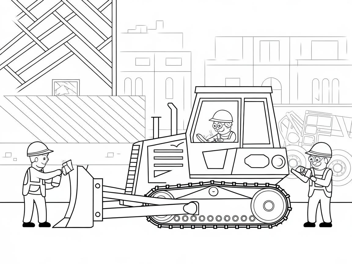 Explore the Construction Zone with Animated Workers