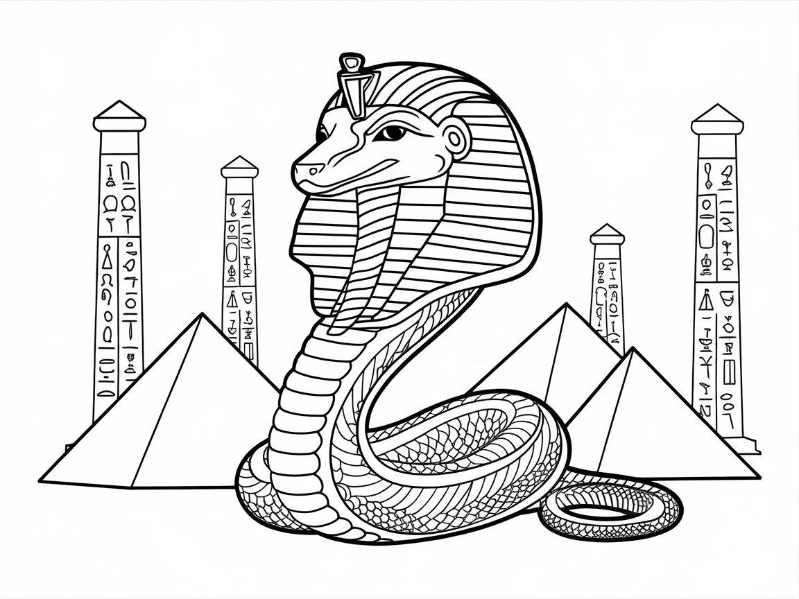 Explore Ancient Egypt with This Pharaoh Cobra Scene