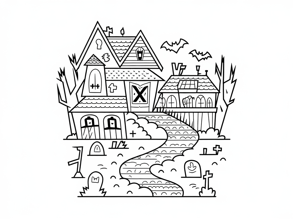 Create Spooky Fun with This Haunted House Scene