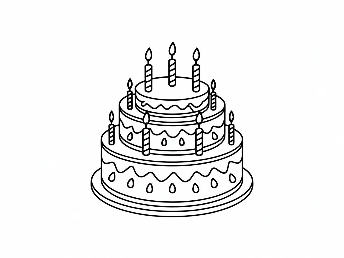 Celebrate with This Charming Birthday Cake Design