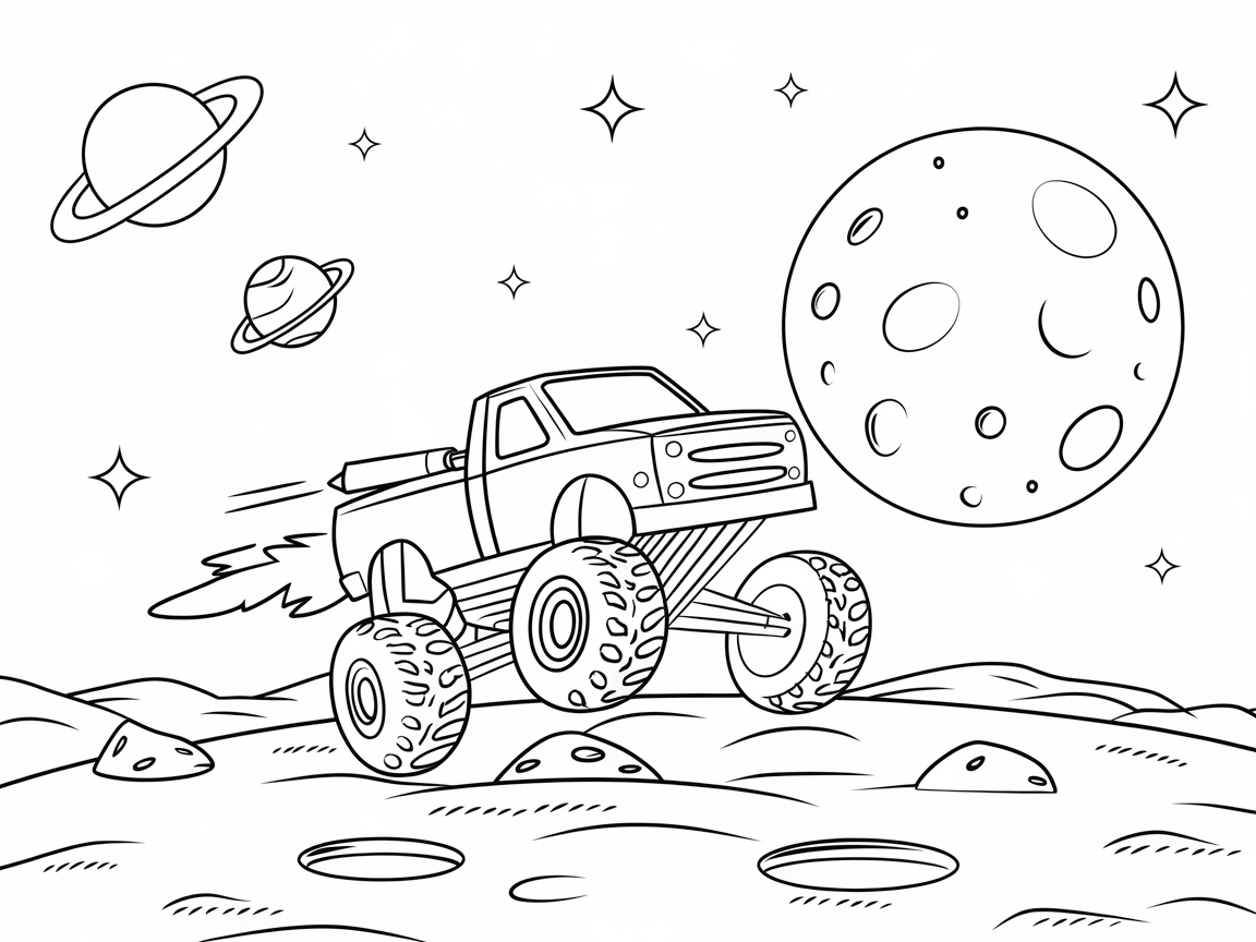 Blast Off to Fun with This Space Monster Truck Adventure