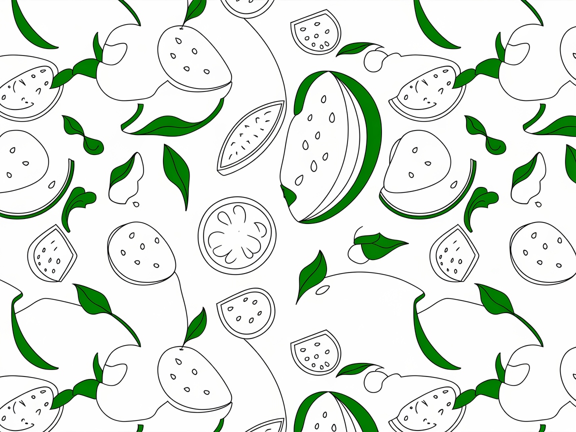 Create with This Watermelon and Leaves Pattern