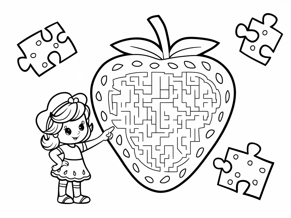 Strawberry Maze Adventure