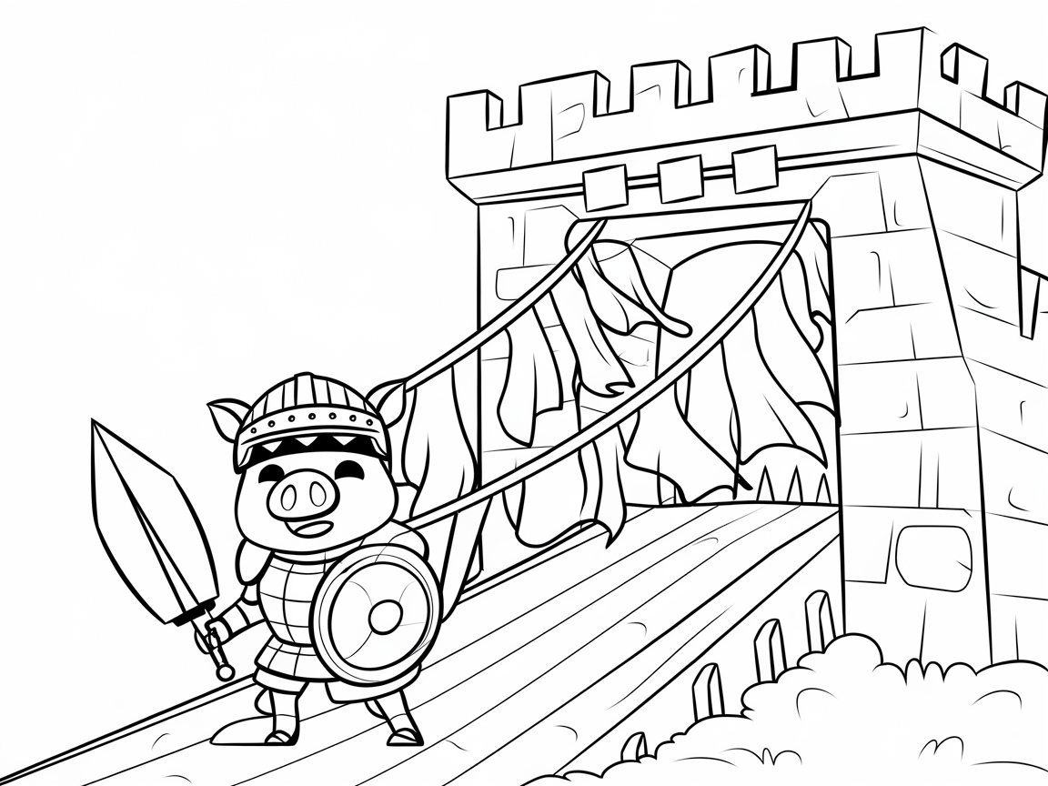 Join the Adventure with Knight Piggy