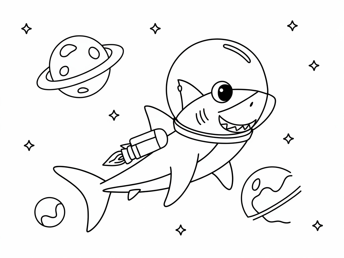 Blast Off with This Space Shark Adventure