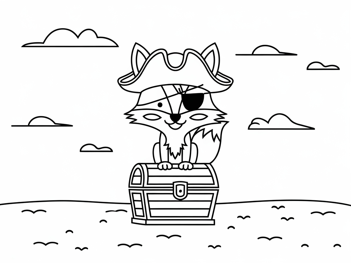 Aye, Aye, Fox Pirate and Treasure Await!