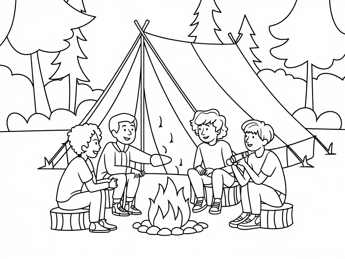 Campfire Tales Under the Stars