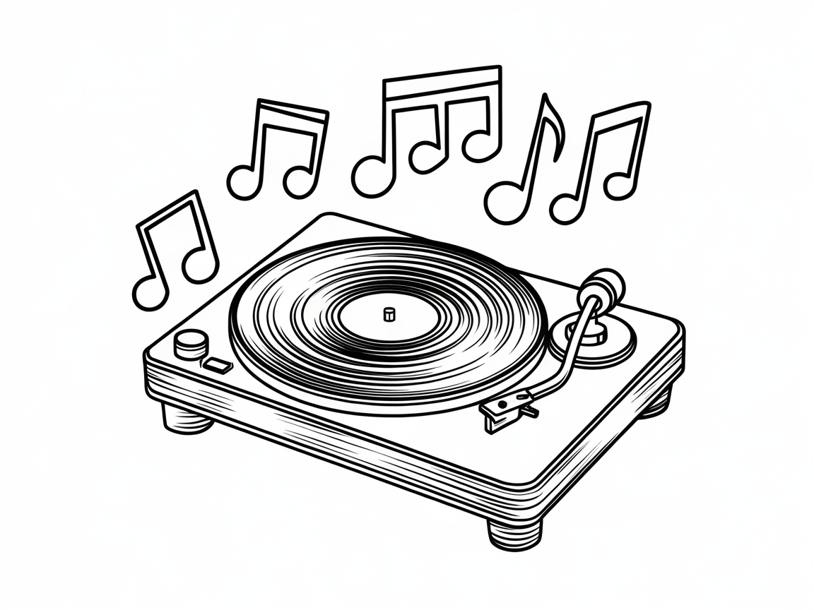 Add Vibrance to This Vintage Record Player Scene