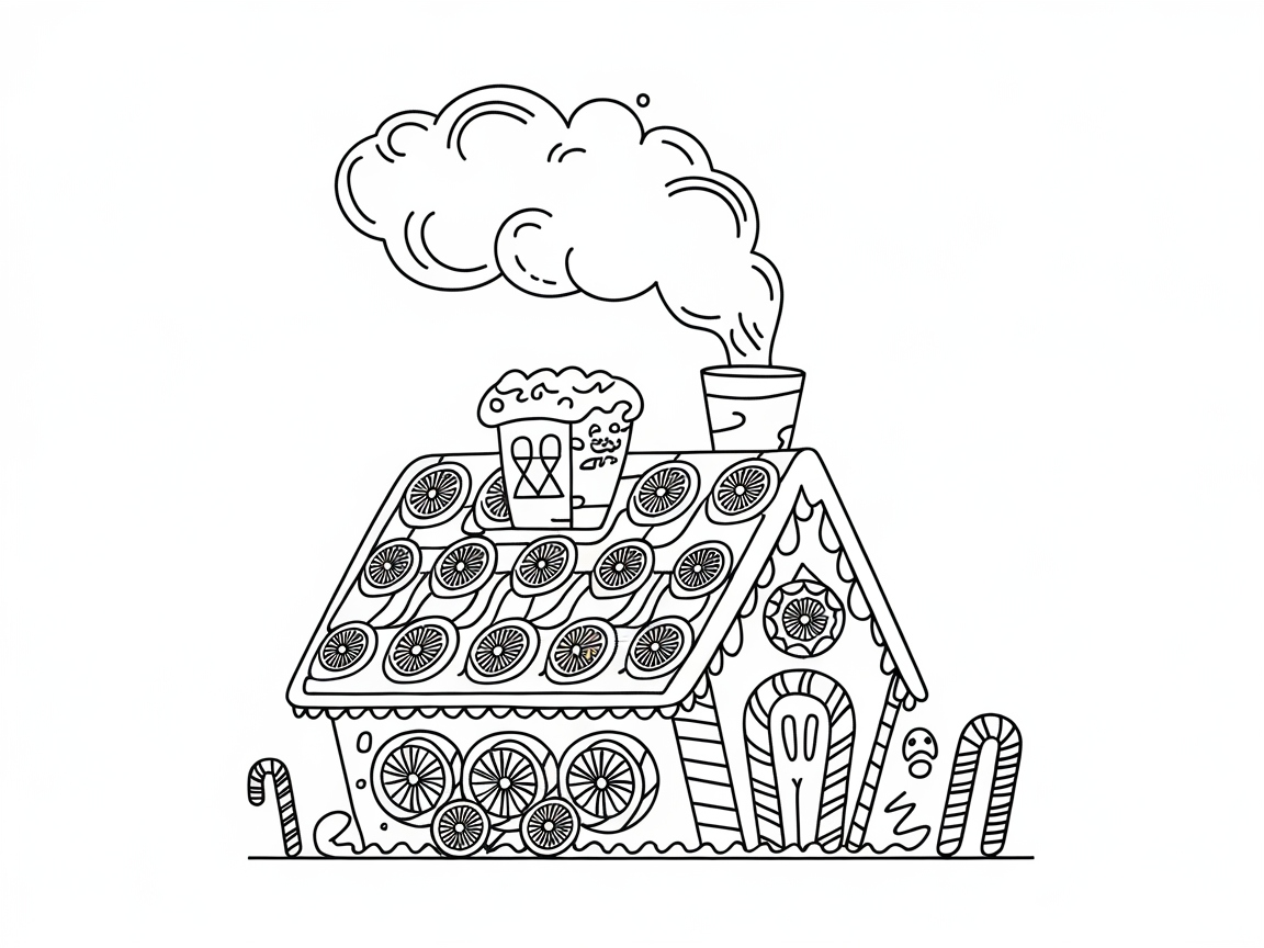 Decorate This Sweet Gingerbread Roof