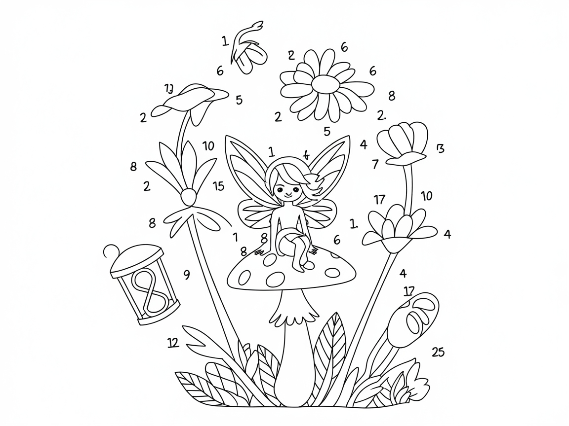 Magical Fairy Garden Awaits Your Palette