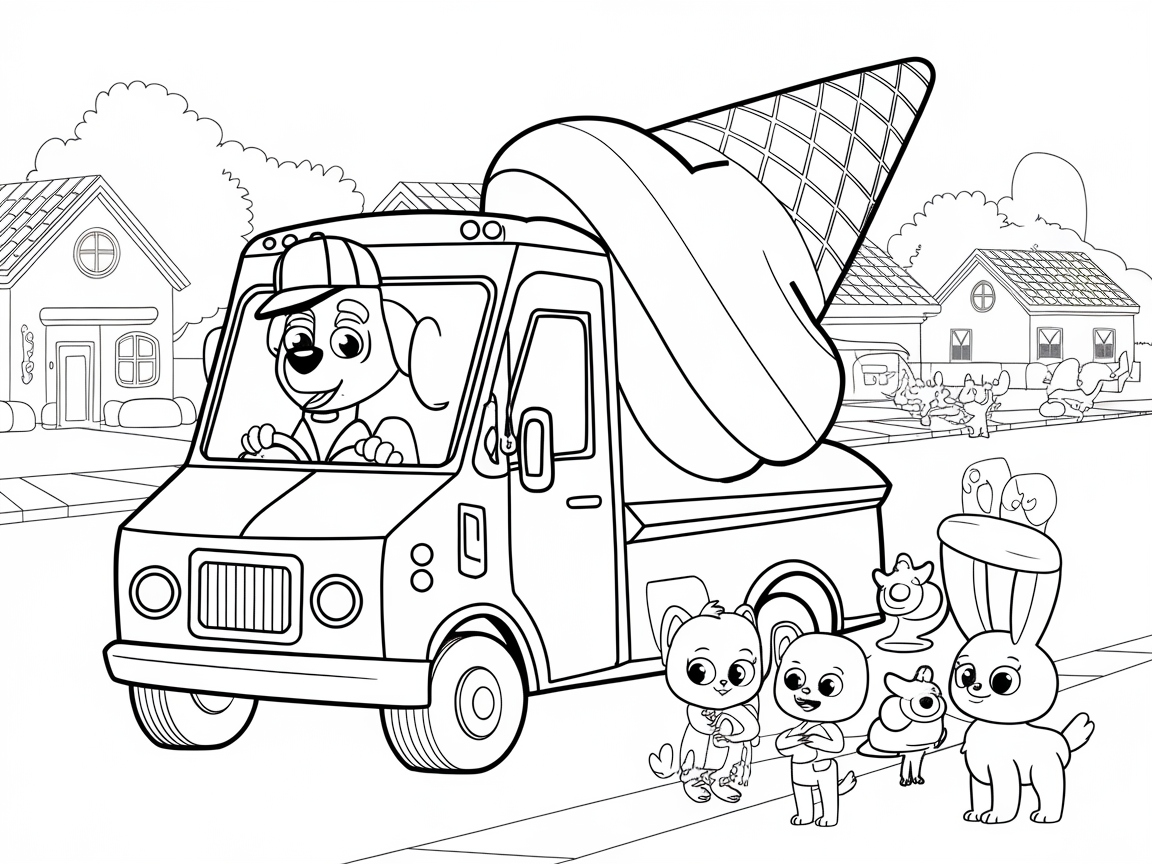 Join the Fun with This Adorable Animal Ice Cream Truck