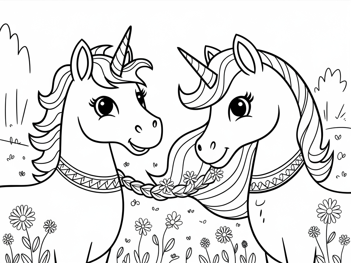 Braided Magic: Unicorn Friendship Blossoms