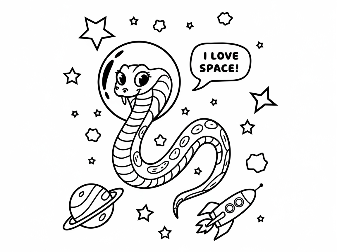 Intergalactic Adventure with a Space-Loving Snake