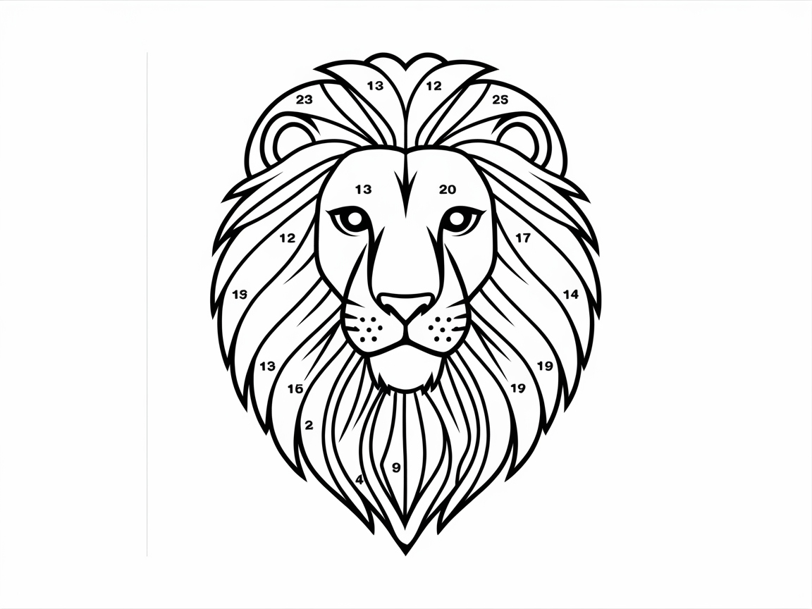 Roar with Creativity with This Majestic Lion Coloring Page
