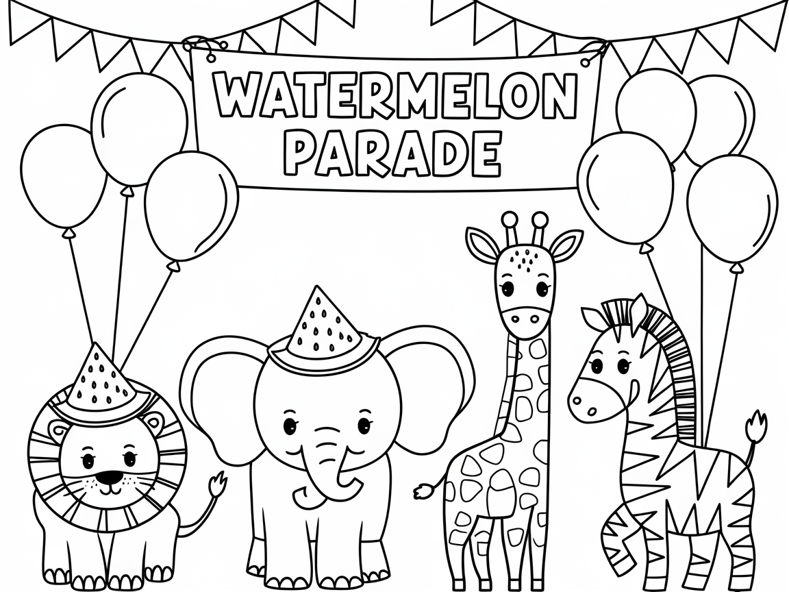 Join the Festive Watermelon Parade!