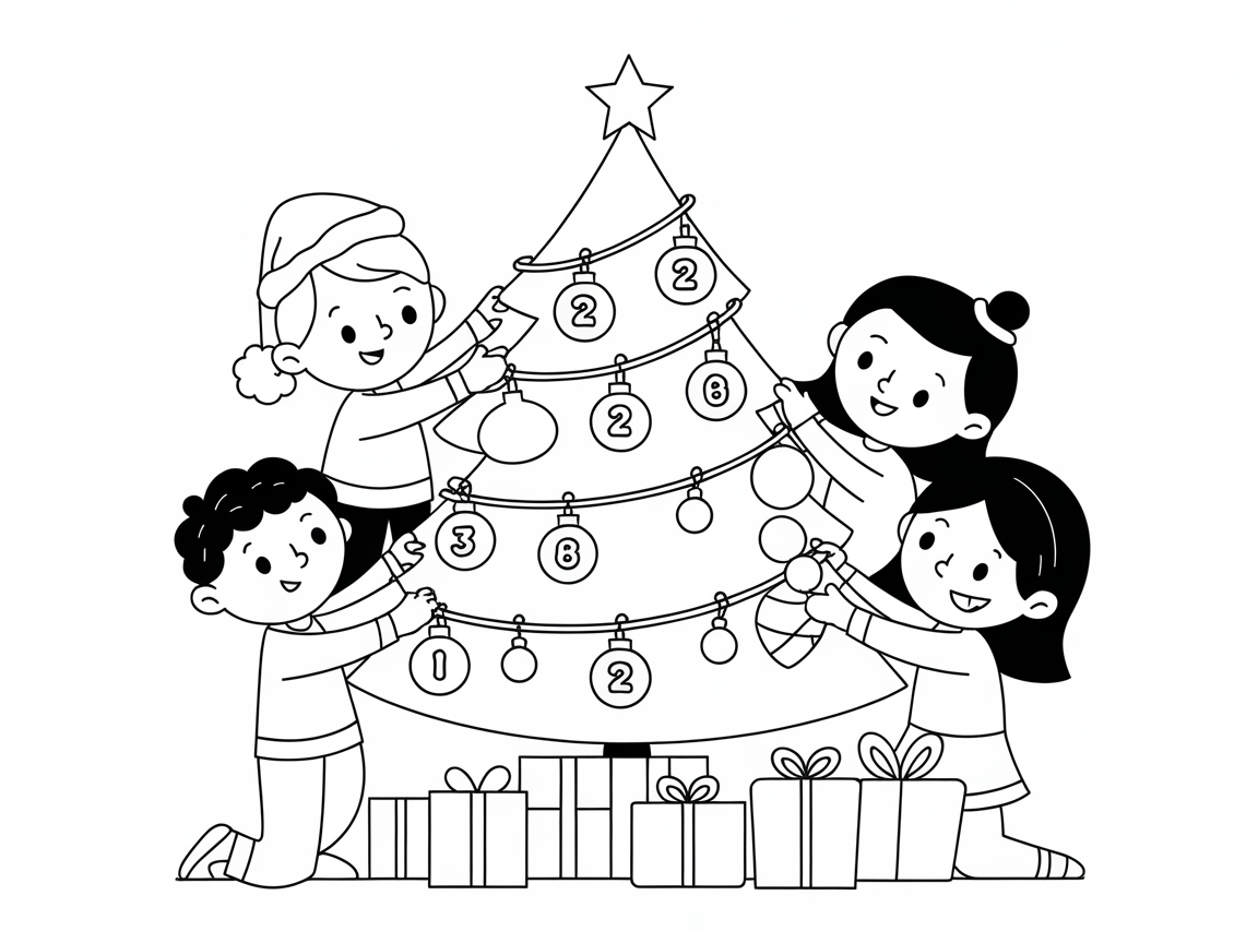 Get into the Festive Spirit with This Christmas Tree Coloring Page