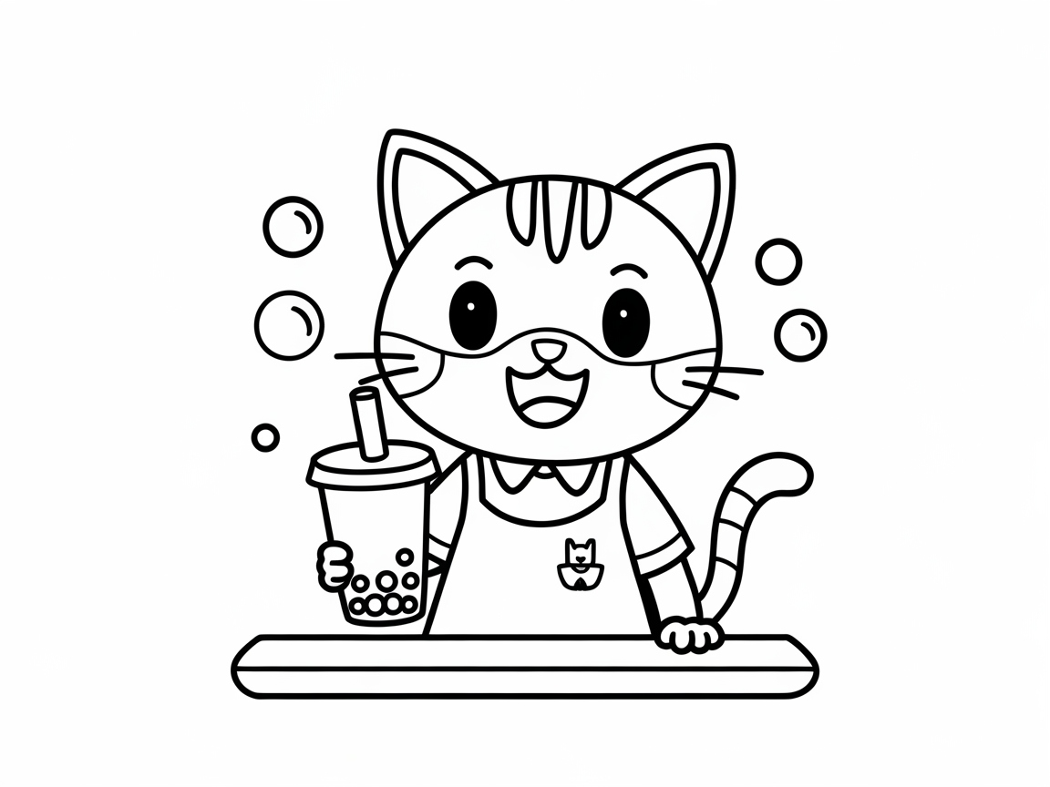 Sip and Purr with This Adorable Boba Kitty!