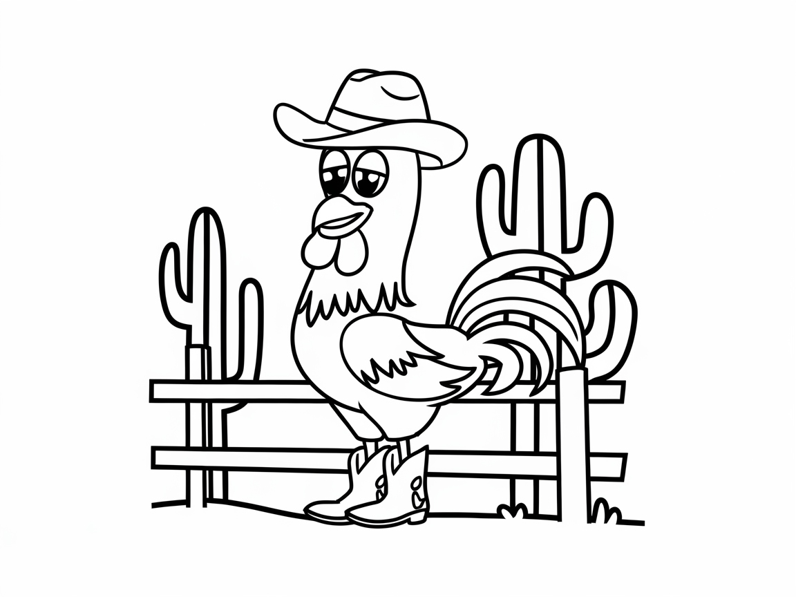Howdy! Saddle Up with Cowboy Rooster
