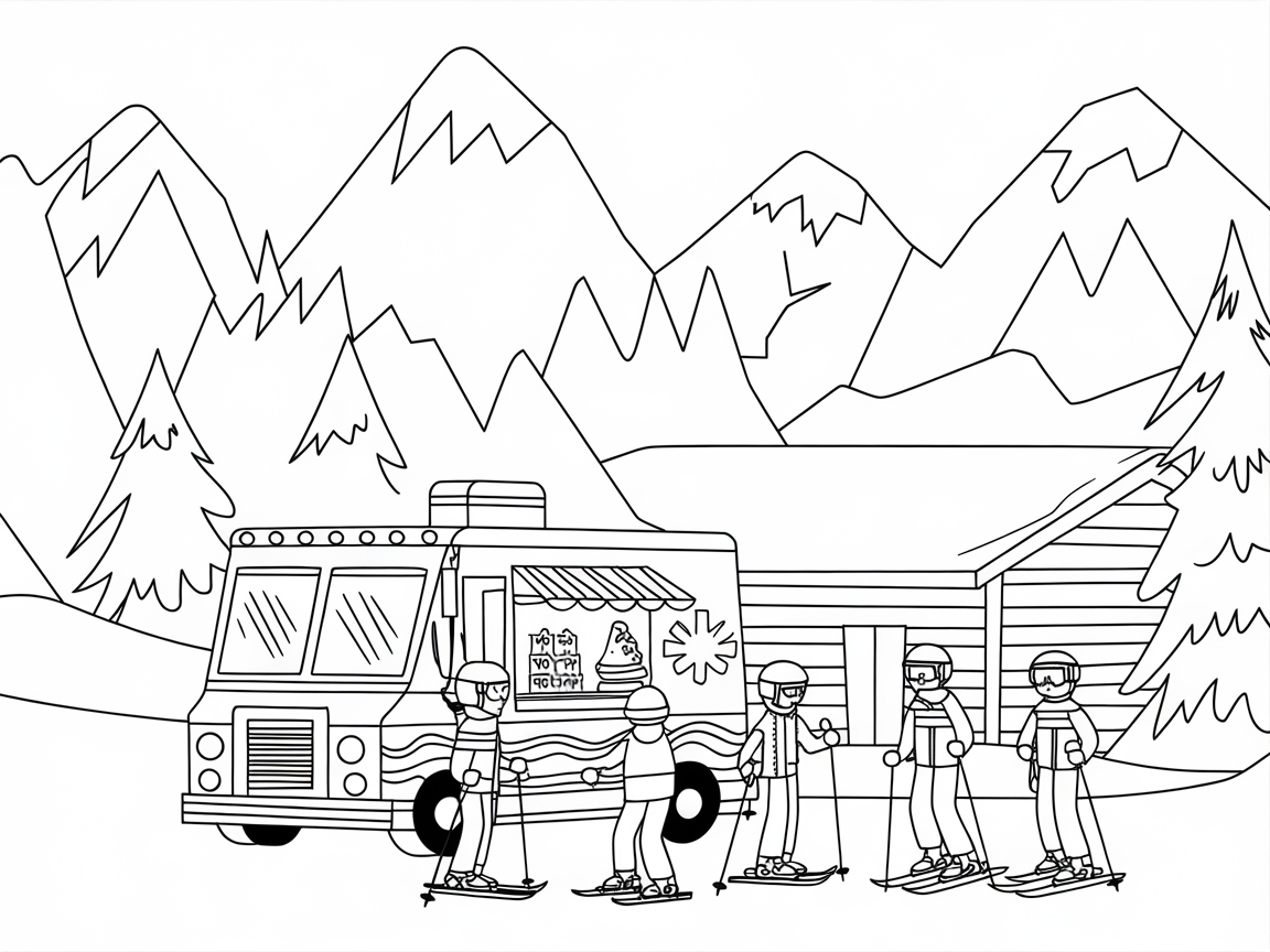 Chill Out with the Mountain Ice Cream Truck Scene
