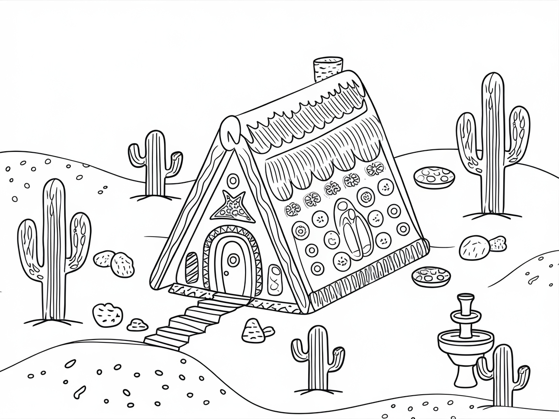 Desert Gingerbread House Adventure
