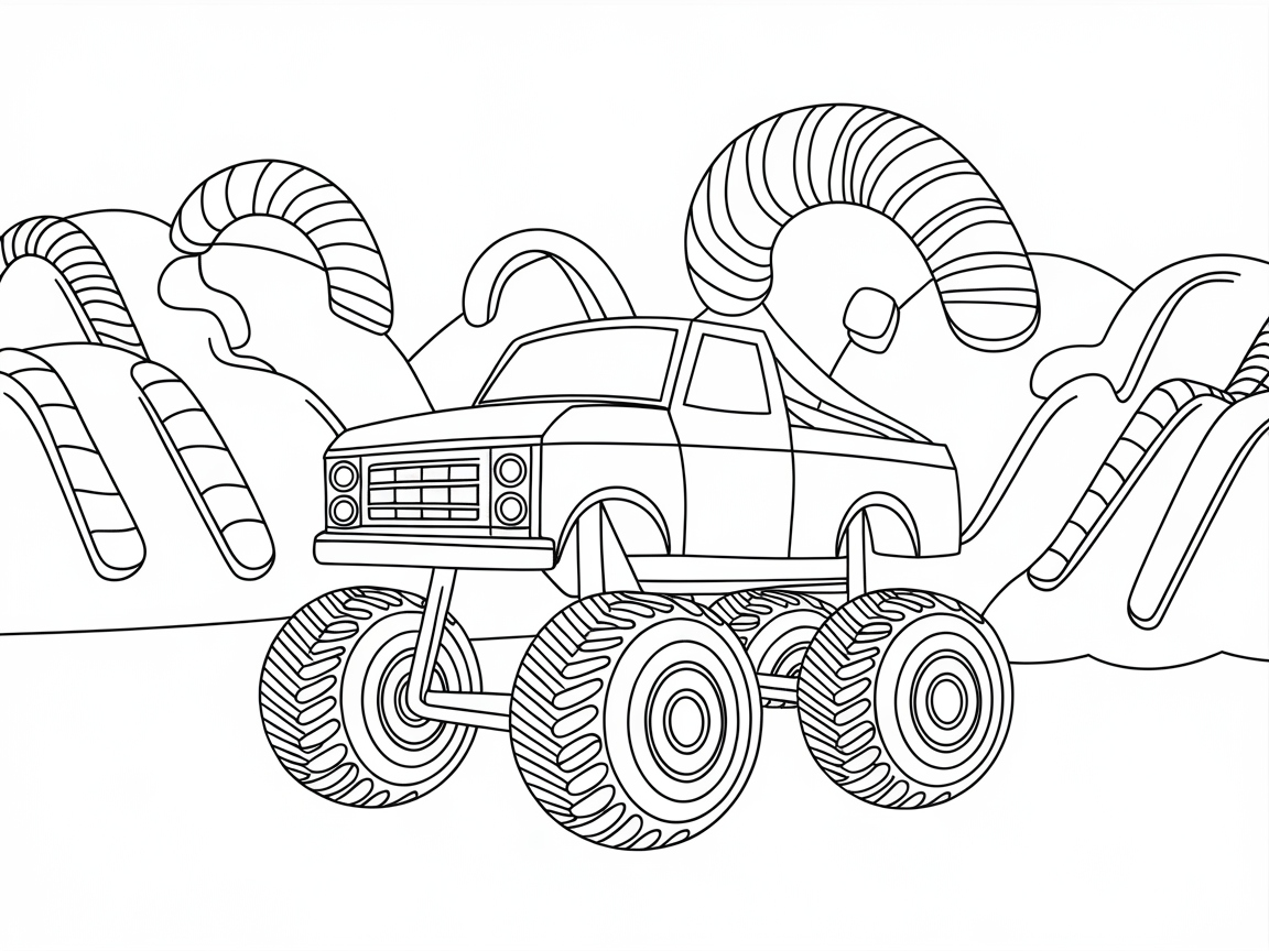 Sweeten Your Day with This Candyland Monster Truck