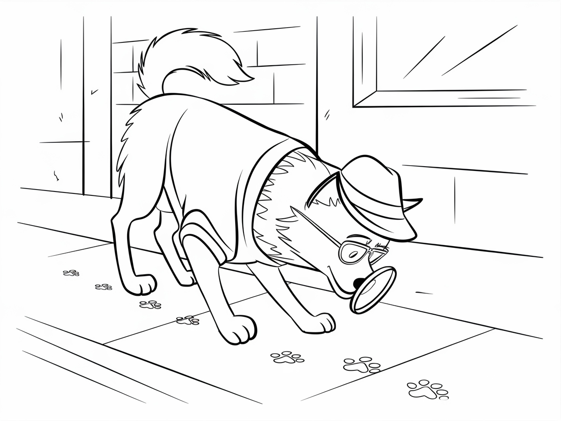 Detective Husky on the Case