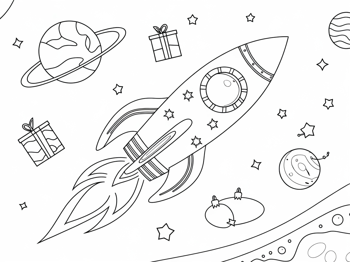 Blast Off to a Festive Galaxy with This Rocket Adventure
