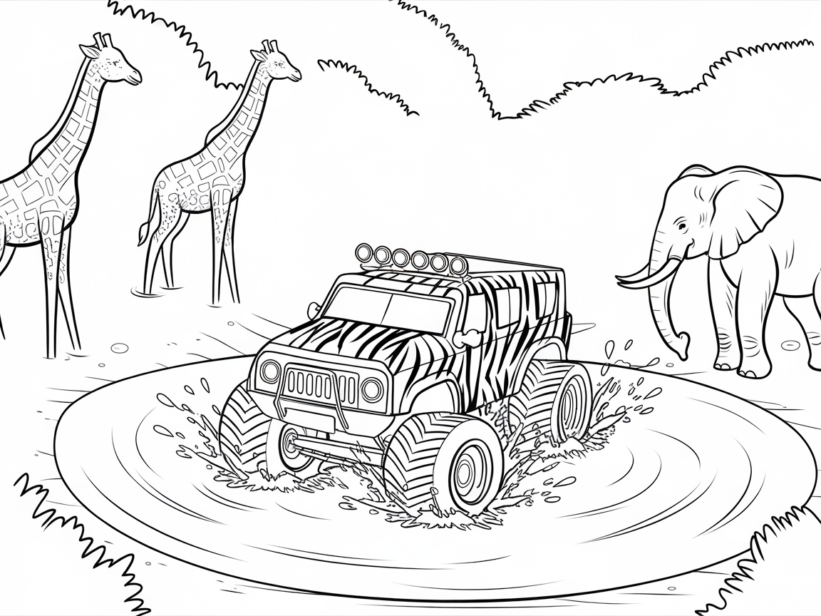Roar Through the Safari with This Wild Monster Truck