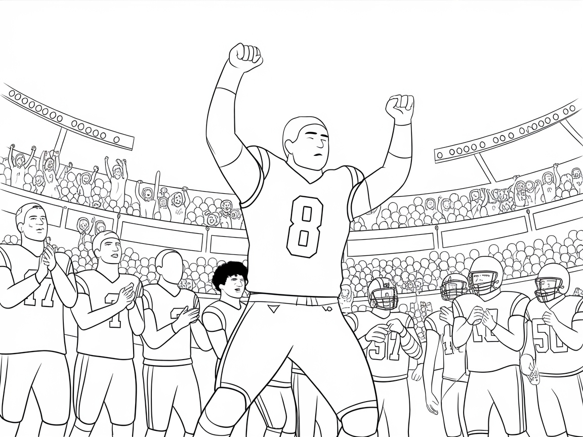 Celebrate the Big Win: Color the Champions