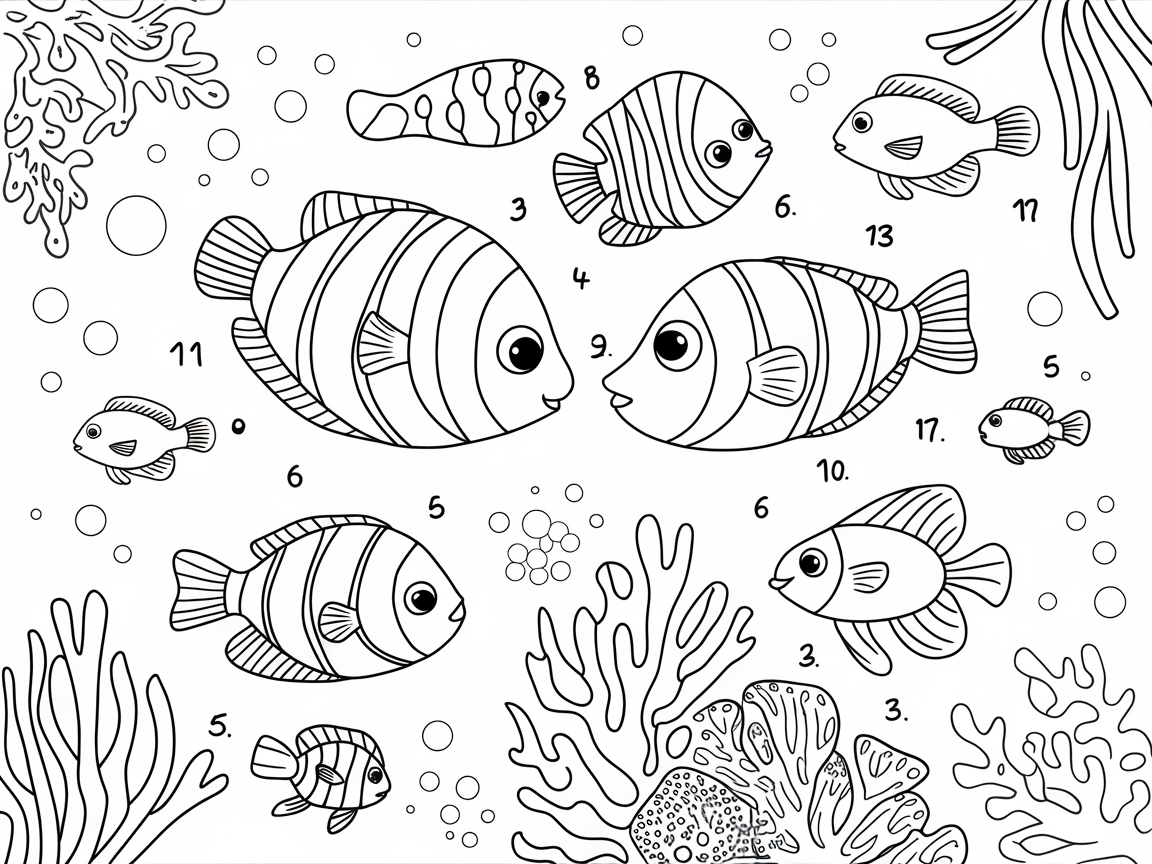 Dive into Vibrant Marine Life with This Tropical Fish Scene
