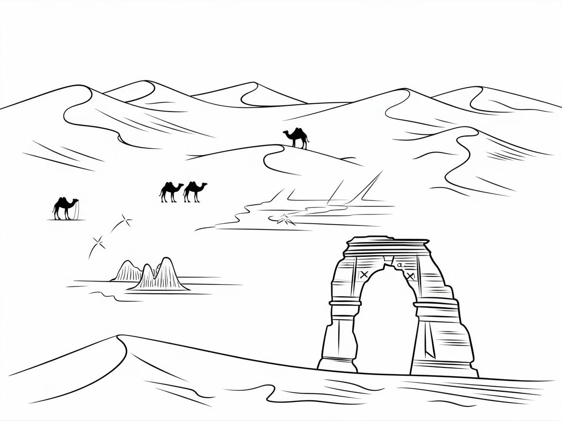 Traverse the Desert with This Oasis Adventure Map
