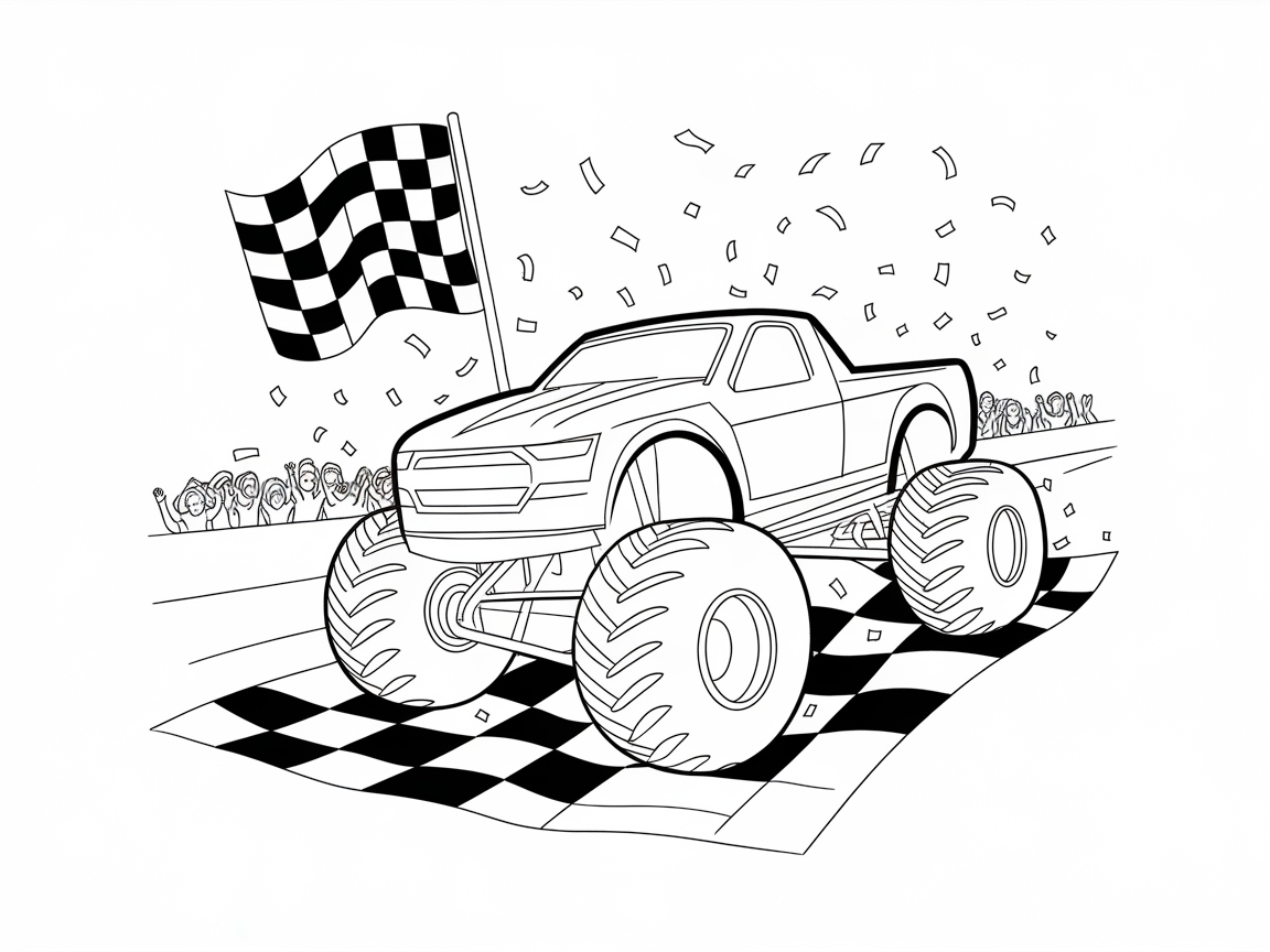Cheer on Victory with This Racing Monster Truck