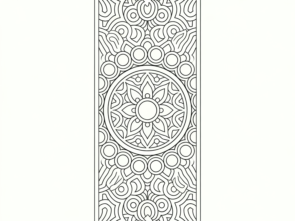 Immerse Yourself in This Mesmerizing Mandala Bookmark